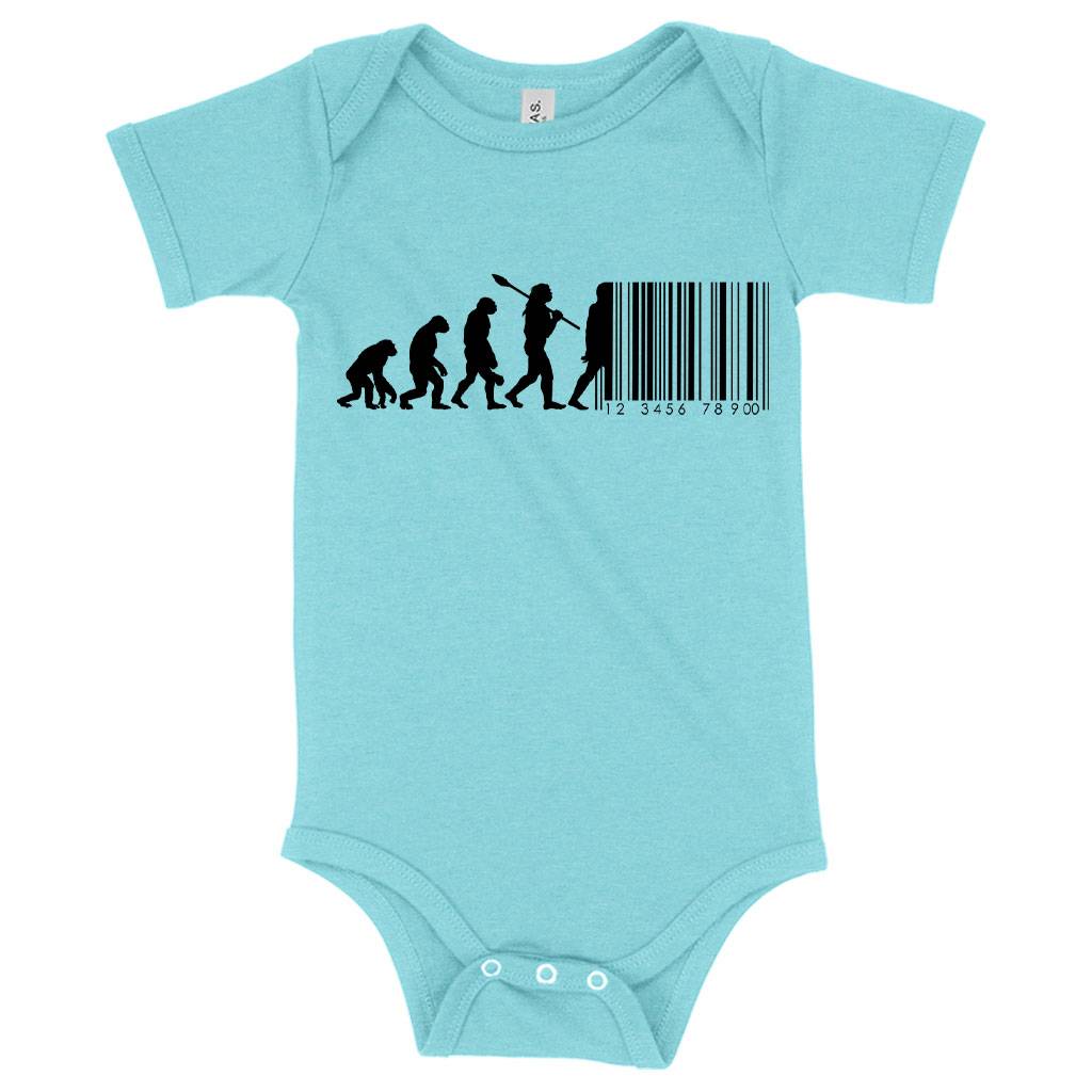 62182-e48779.jpeg Baby Human Barcode Onesie Baby Clothing Kids & Baby Color : Peach Triblend|Ice Blue Triblend|Gray Triblend
