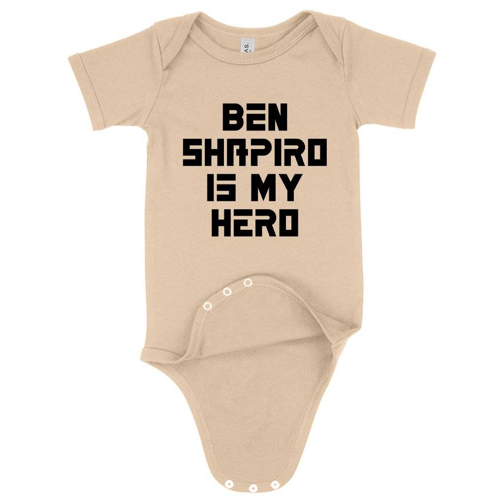 62188-57995d.jpeg Baby Jersey Ben Shapiro Is My Hero Onesie - Ben Shapiro Onesie - Ben Shapiro Merchandise Baby Clothing Kids & Baby Color : White|Heather Dust|Asphalt