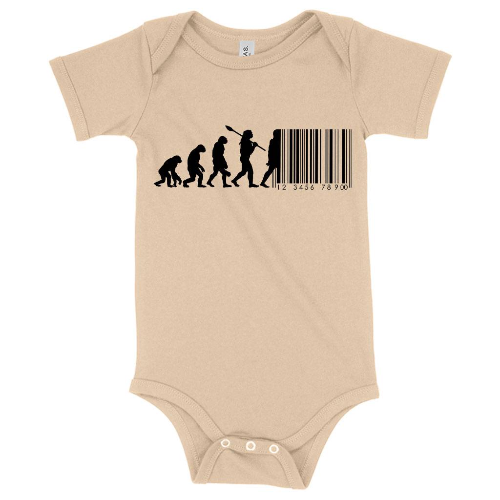 62194-87baf7.jpeg Baby Jersey Human Barcode Onesie Baby Clothing Kids & Baby Color : White|Heather Dust|Yellow