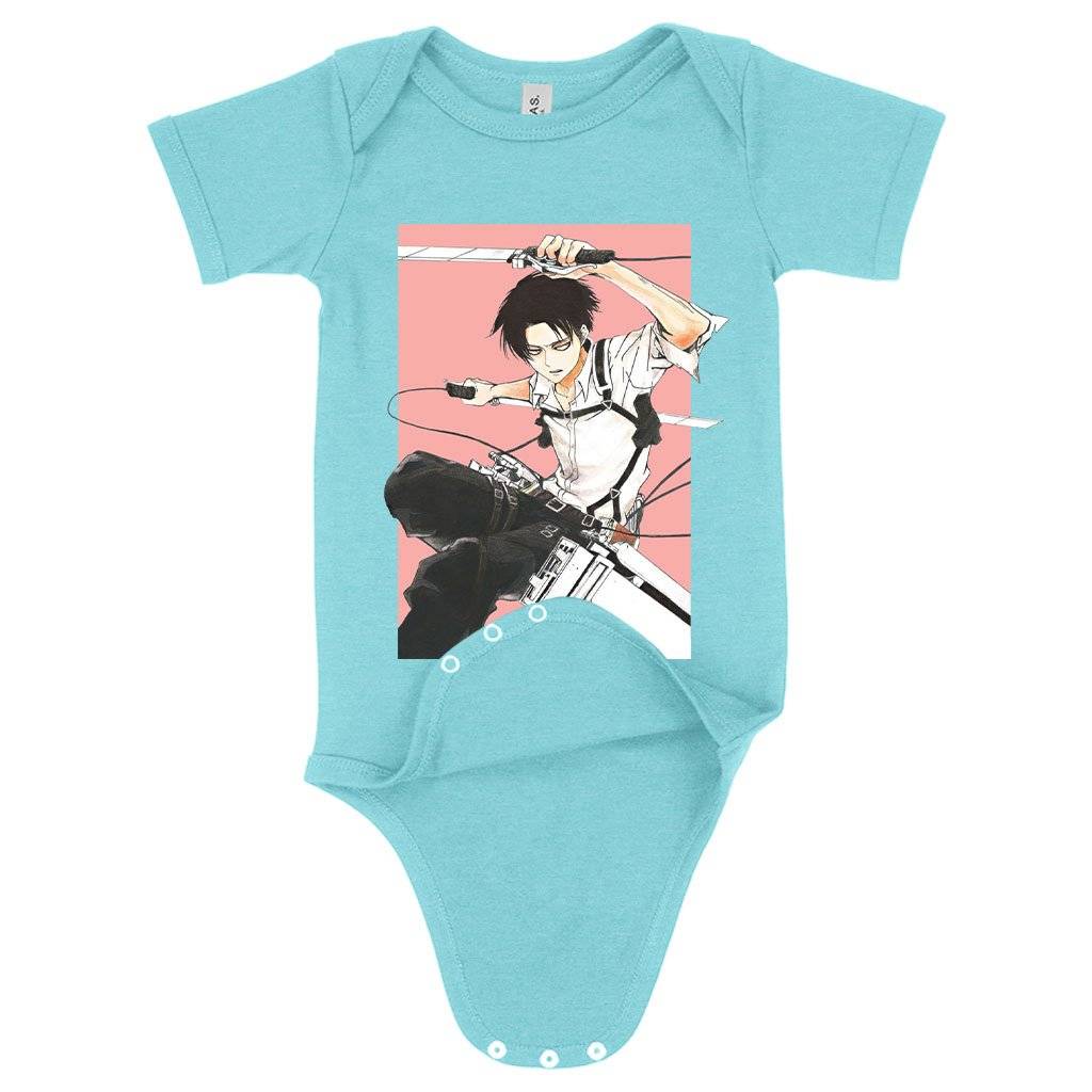 62201-ab6a0f.jpeg Baby Levi Ackerman Onesie - Best Anime Onesies Baby Clothing Kids & Baby Color : Peach Triblend|Ice Blue Triblend|Gray Triblend