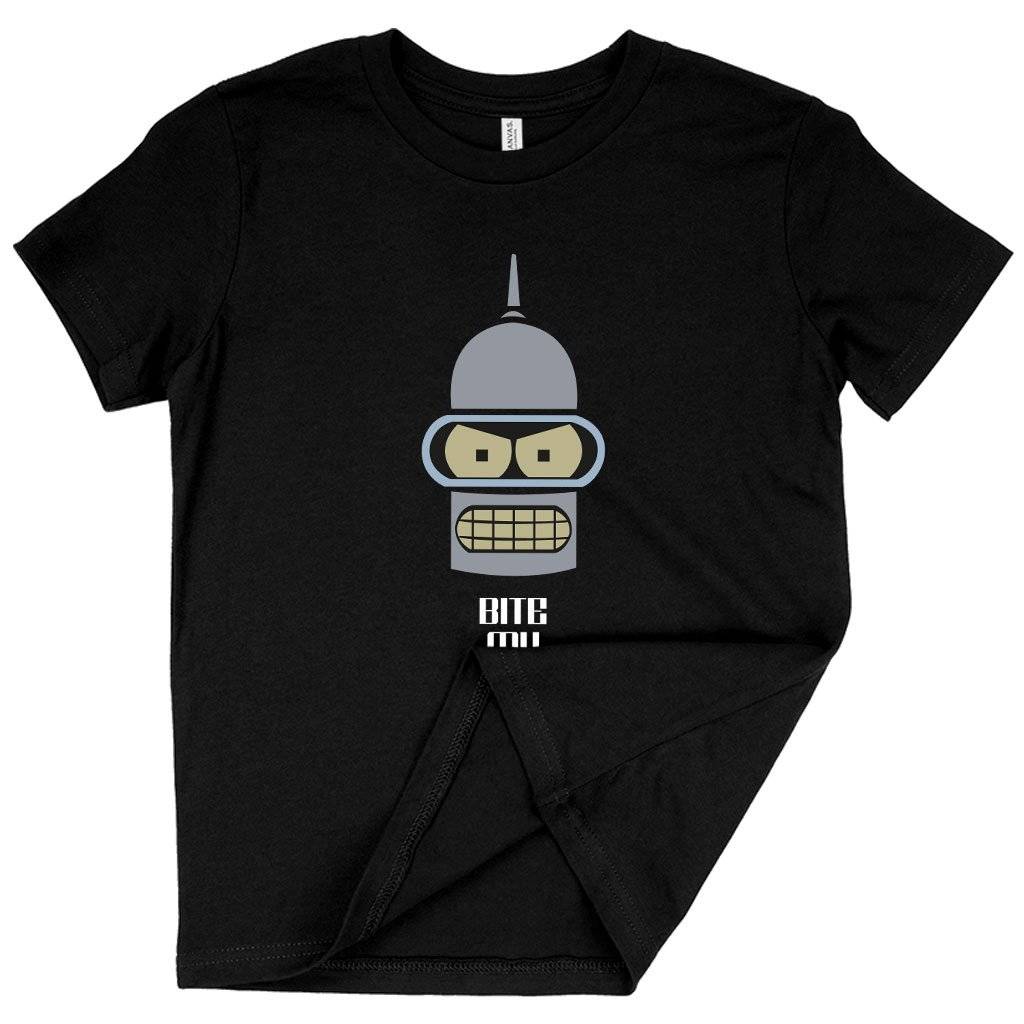 62260-015ce7.jpeg Kids' Bite My Shiny Metal Ass T-Shirt - Bender T-Shirt - Futurama T-Shirt Kids & Baby Kids' Clothing Color : White|Black|Natural