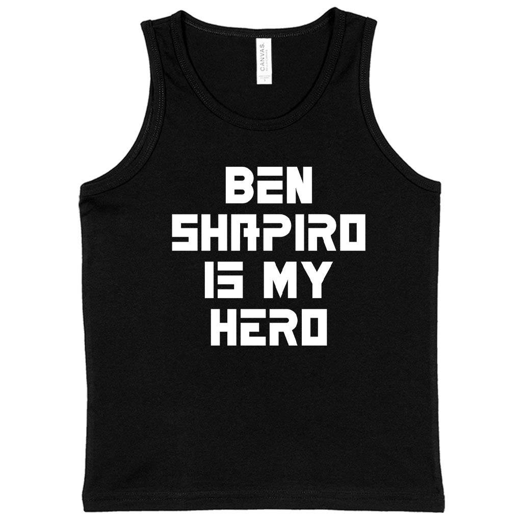 62262-1d2ff5.jpeg Kids' Ben Shapiro Is My Hero Tank - Ben Shapiro Tank - Ben Shapiro Merchandise Kids & Baby Kids' Clothing Color : Black|White|Neon Blue