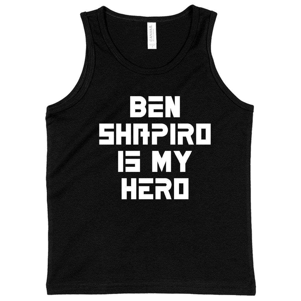 62262-909397.jpeg Kids' Ben Shapiro Is My Hero Tank - Ben Shapiro Tank - Ben Shapiro Merchandise Kids & Baby Kids' Clothing Color : Black|White|Neon Blue