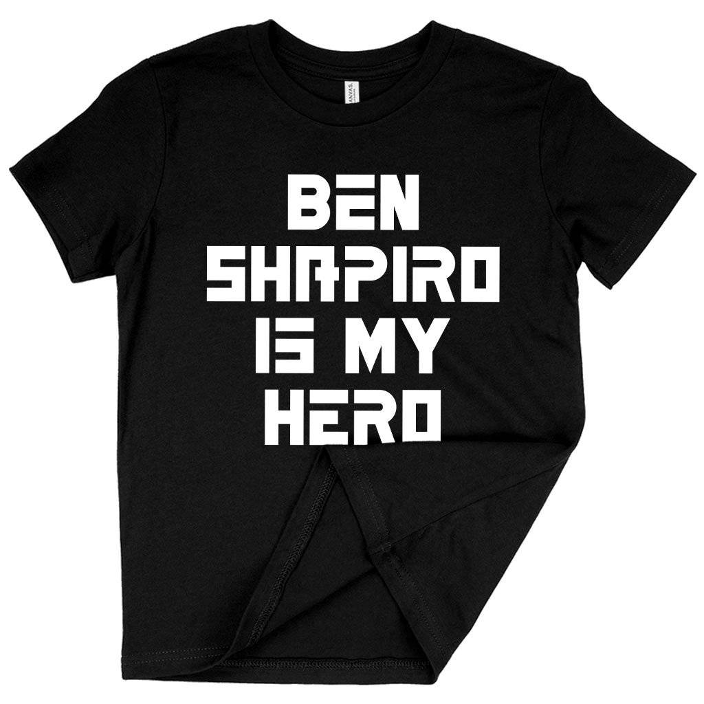 62263-07cadd.jpeg Kids' Ben Shapiro Is My Hero T-Shirt - Ben Shapiro T-Shirt - Ben Shapiro Merchandise Kids & Baby Kids' Clothing Color : Natural|Columbia Blue|Black