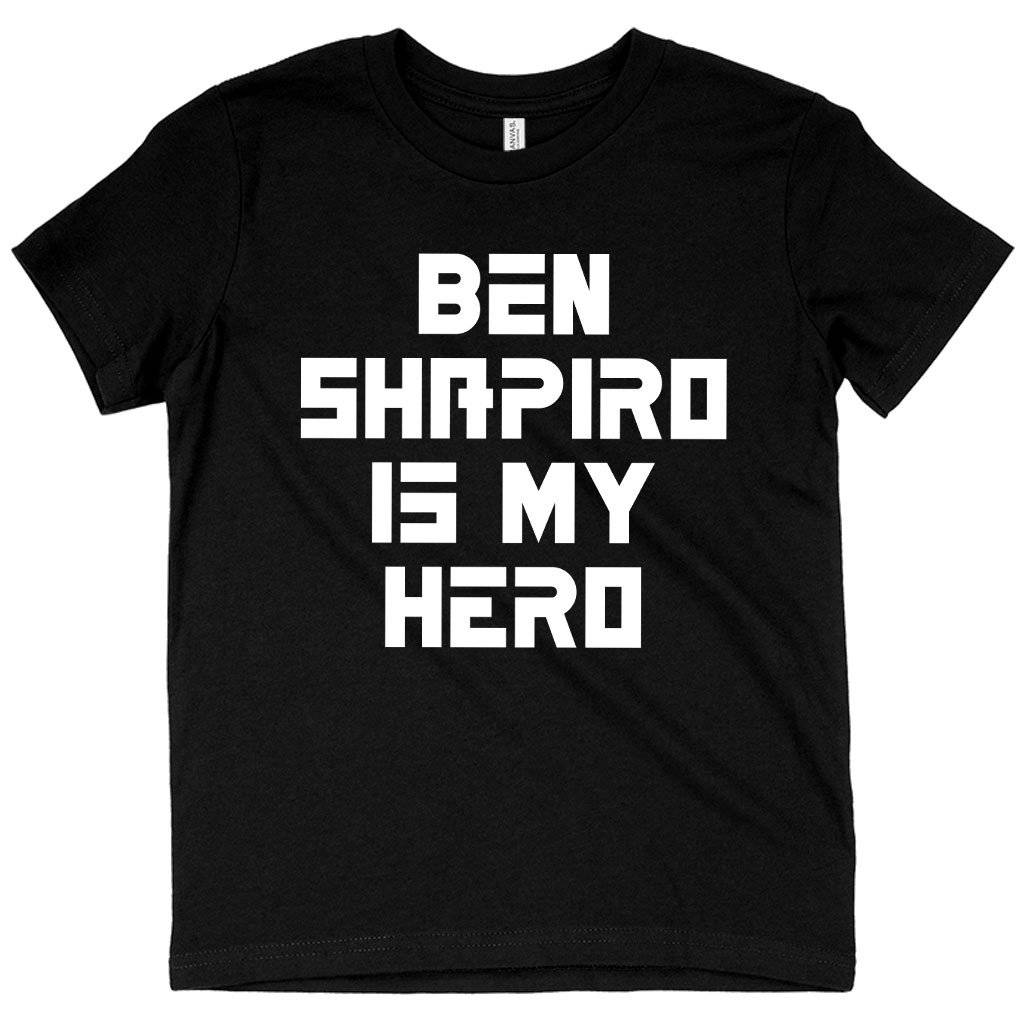 62263-16f980.jpeg Kids' Ben Shapiro Is My Hero T-Shirt - Ben Shapiro T-Shirt - Ben Shapiro Merchandise Kids & Baby Kids' Clothing Color : Natural|Columbia Blue|Black