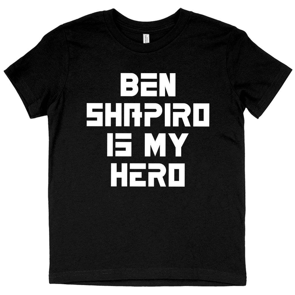 62263-9a3d80.jpeg Kids' Ben Shapiro Is My Hero T-Shirt - Ben Shapiro T-Shirt - Ben Shapiro Merchandise Kids & Baby Kids' Clothing Color : Natural|Columbia Blue|Black