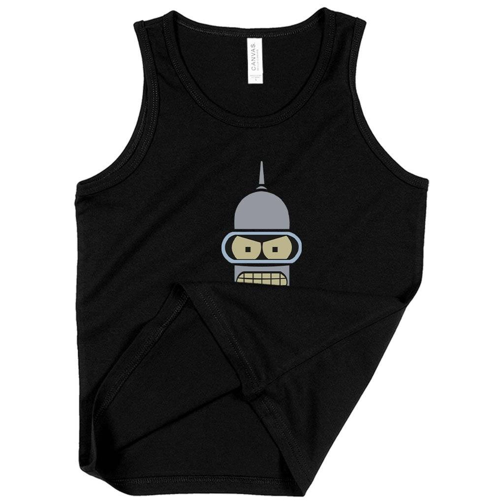 62264-9b997d.jpeg Kids' Bite My Shiny Metal Ass Tank - Bender Tank - Futurama Tank Kids & Baby Kids' Clothing Color : White|Black|Neon Pink