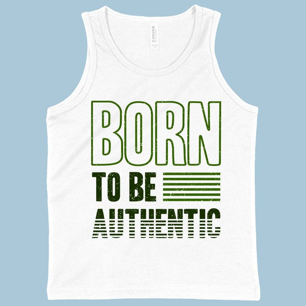 62267-60c5d7.jpeg Kids' Born to Be Authentic Tank - Authentic Vintage Tanks Kids & Baby Kids' Clothing Color : White|Neon Blue|Black
