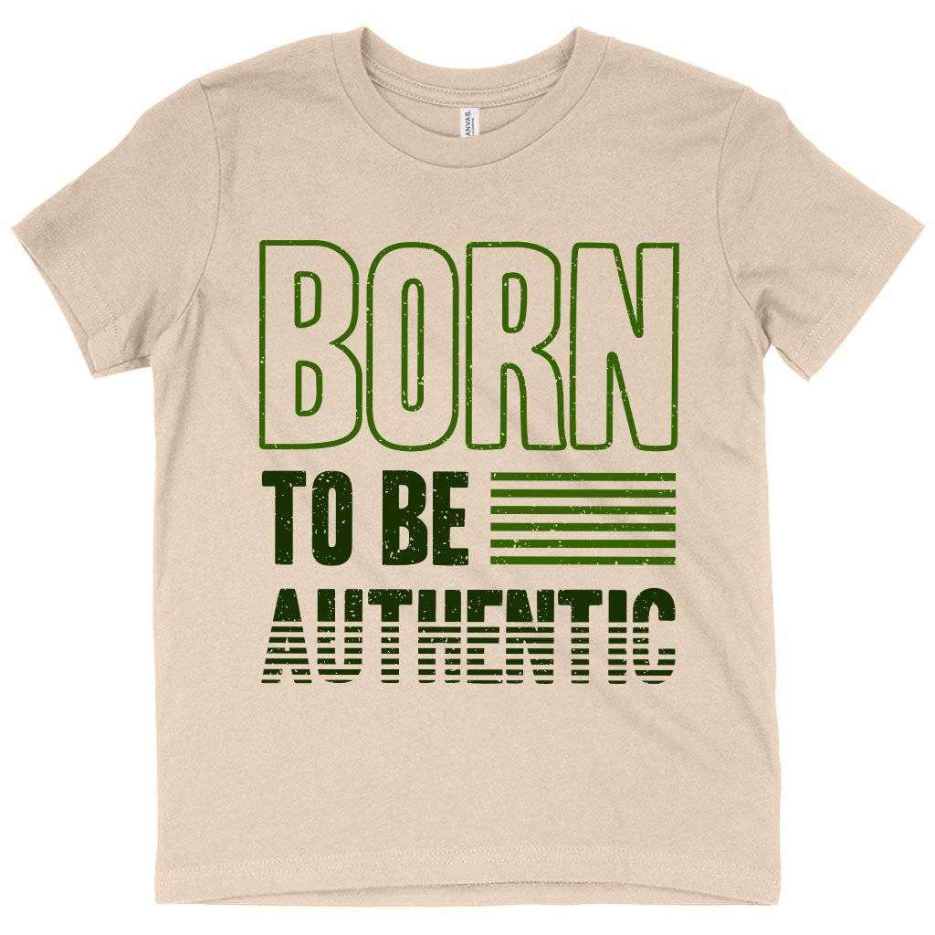 62268-941eca.jpeg Kids' Born to Be Authentic T-Shirt - Authentic Vintage T-Shirts Kids & Baby Kids' Clothing Color : White|Natural|Columbia Blue