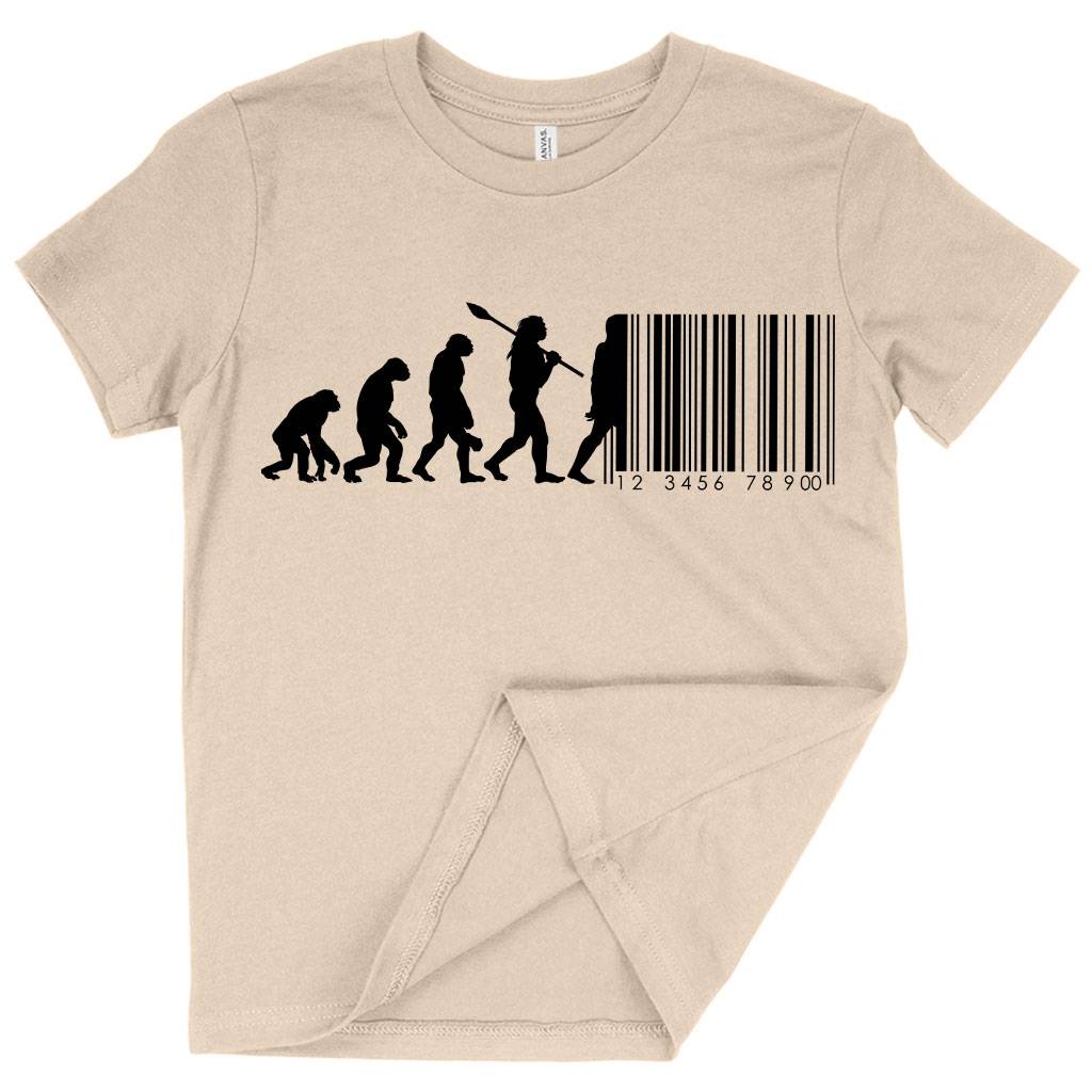 62276-73ab90.jpeg Kids' Human Barcode T-Shirt Kids & Baby Kids' Clothing Color : Columbia Blue|Mustard|Natural