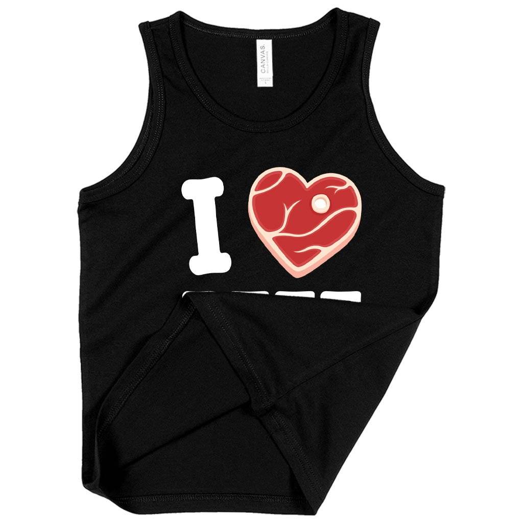 62278-2c2fb9.jpeg Kids' I Love Beef Tank Kids & Baby Kids' Clothing Color : White|Black|Neon Blue