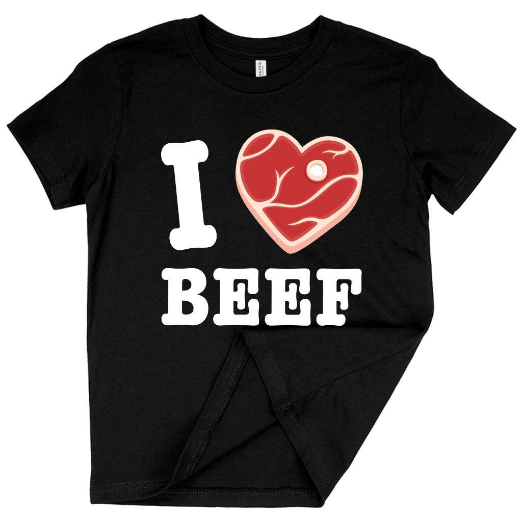 62281-112fee.jpeg Kids' I Love Beef T-Shirt Kids & Baby Kids' Clothing Color : White|Black|Columbia Blue