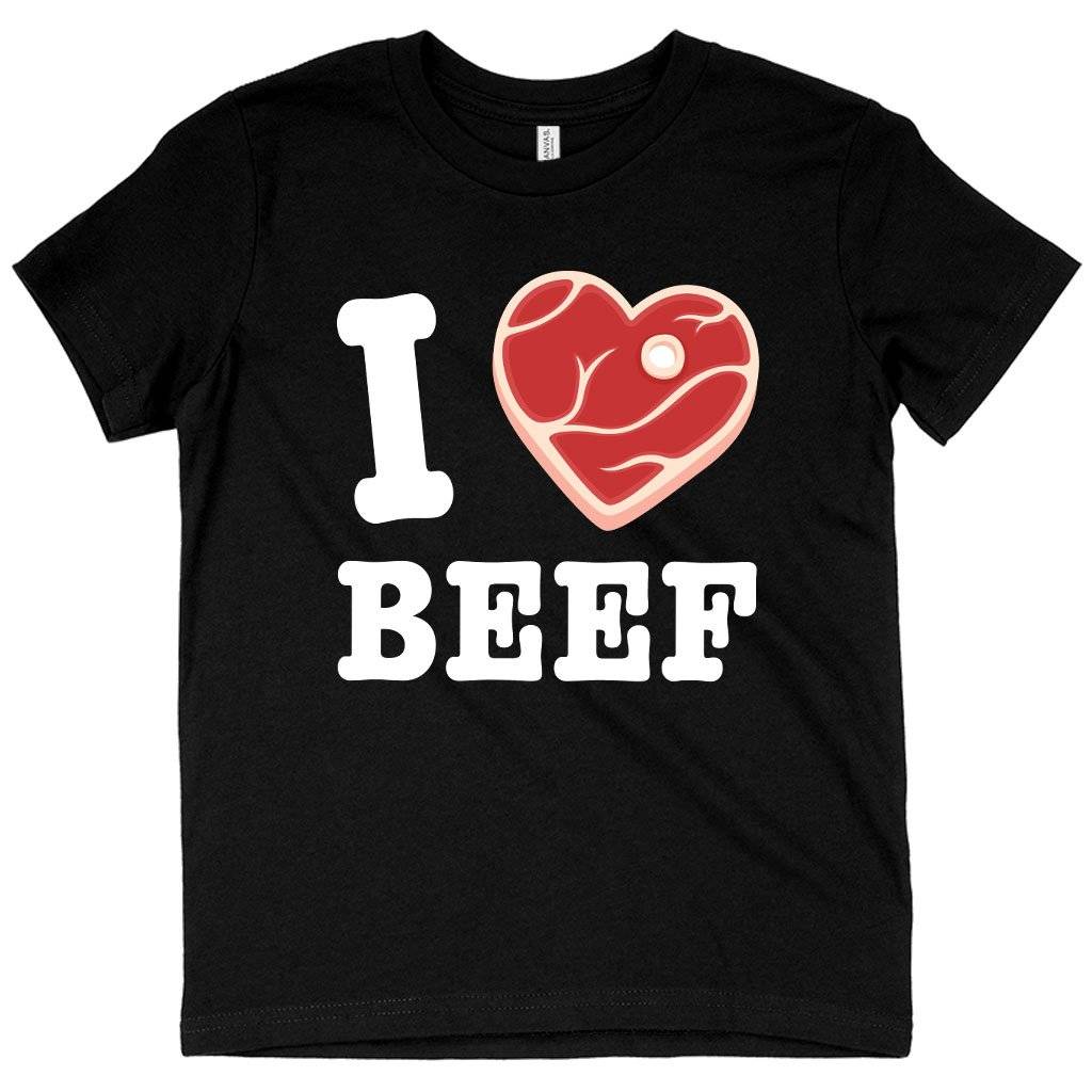 62281-d7872c.jpeg Kids' I Love Beef T-Shirt Kids & Baby Kids' Clothing Color : White|Black|Columbia Blue