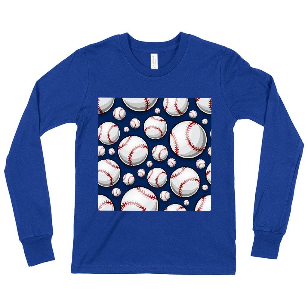 62661-608e0b.jpeg Kids' Baseball Graphic Long Sleeve T-Shirt - Printed Baseball T-Shirts Kids & Baby Kids' Clothing Color : True Royal Blue|Gray Triblend|Dark Gray Heather