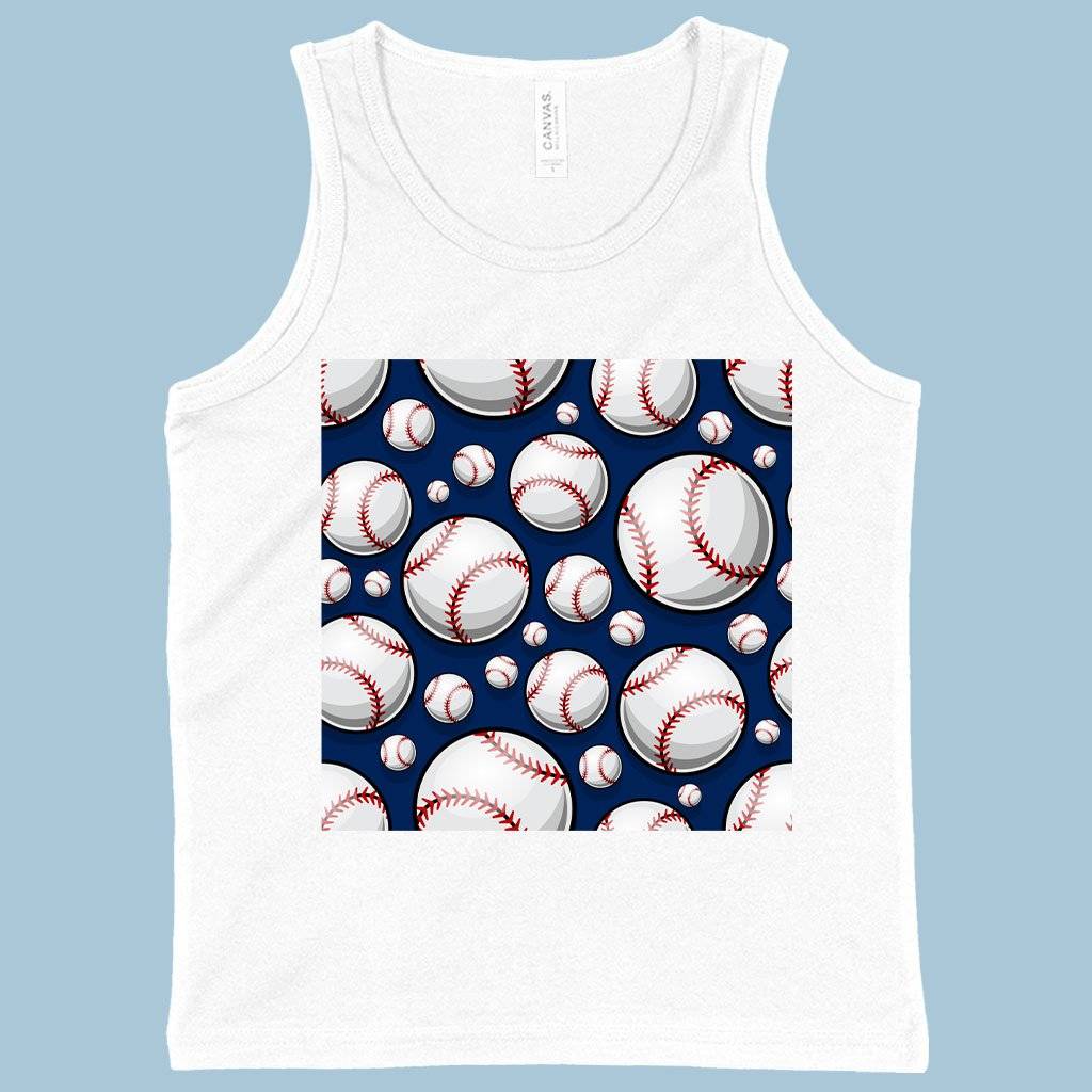 62664-ad2aa5.jpeg Kids' Baseball Graphic Tank - Printed Baseball Tanks Kids & Baby Kids' Clothing Color : White|Athletic Heather|Neon Blue