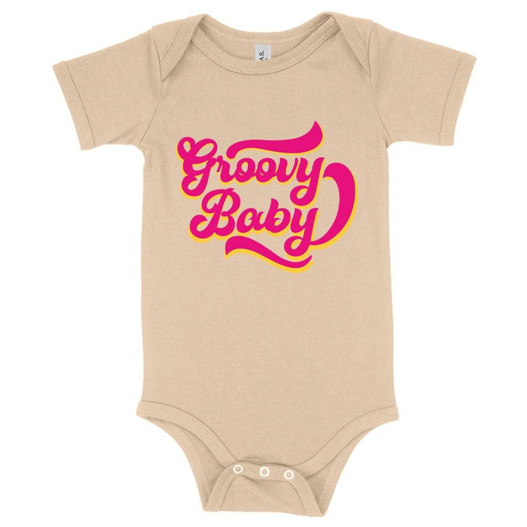 62748-f56ac0.jpeg Baby Jersey Groovy Baby Onesie - 1975 Onesie - The 1975 Merch Baby Clothing Kids & Baby Color : White|Heather Dust|Yellow