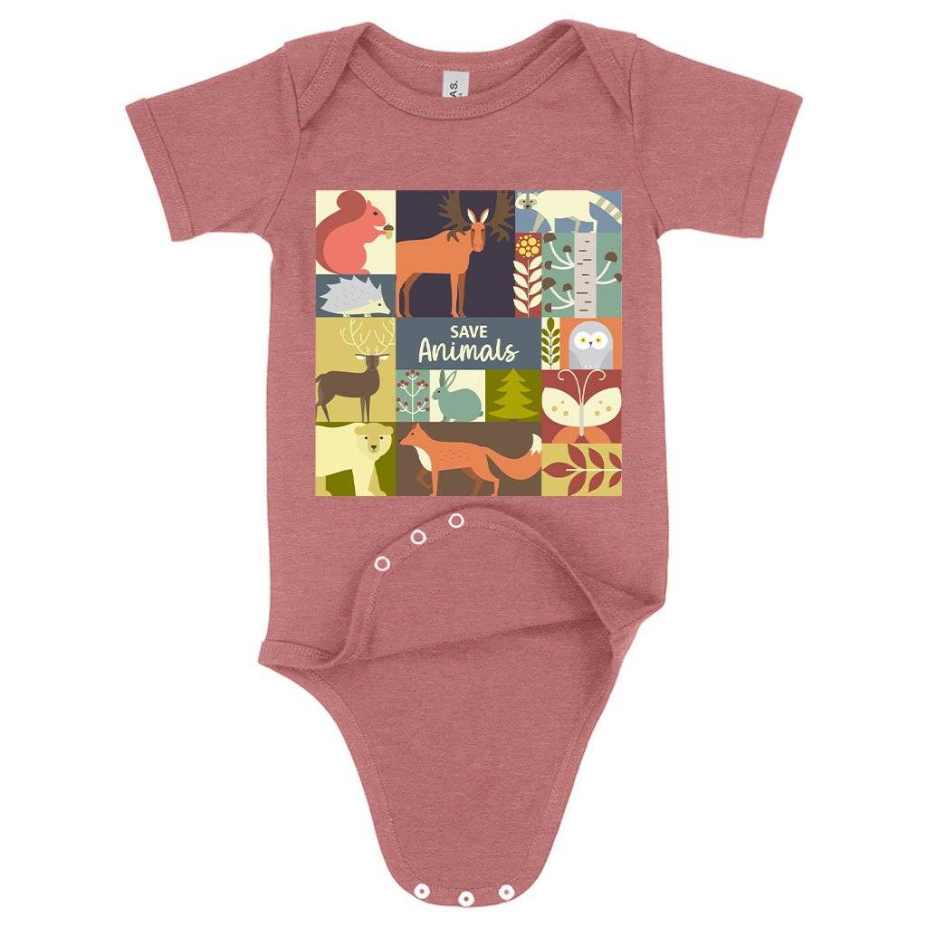 62775-9ce00a.jpeg Baby Save Animals Onesie - Animal Rescue Onesies - Animal Lover Onesie Baby Clothing Kids & Baby Color : Gray Triblend|Mauve Triblend|Ice Blue Triblend