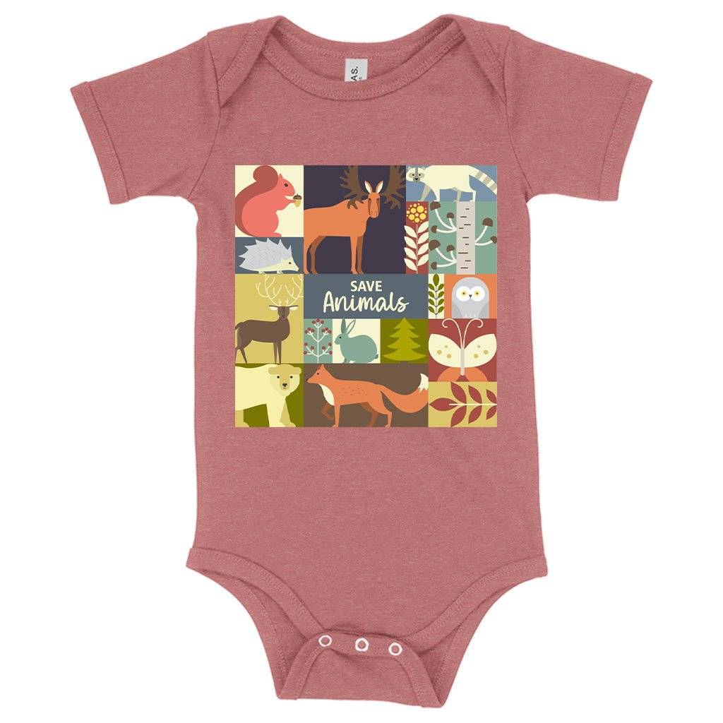 62775-a3262c.jpeg Baby Save Animals Onesie - Animal Rescue Onesies - Animal Lover Onesie Baby Clothing Kids & Baby Color : Gray Triblend|Mauve Triblend|Ice Blue Triblend