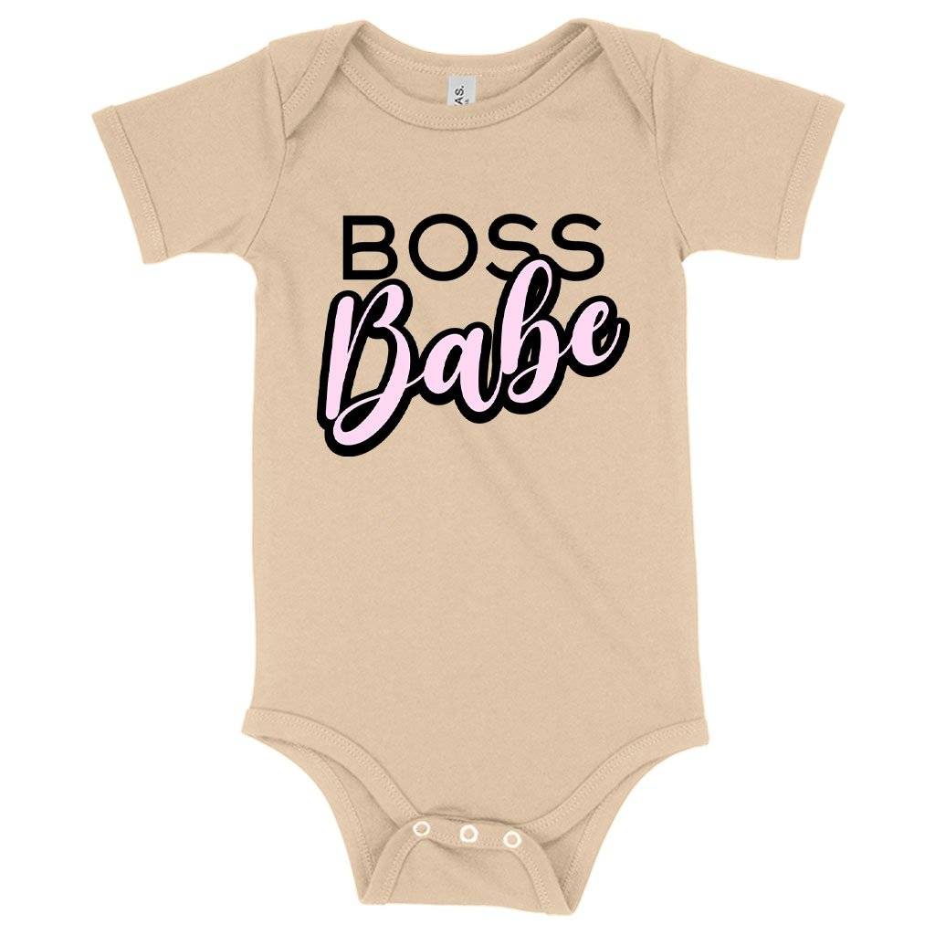 62914-1155de.jpeg Baby Jersey Boss Babe Graphic Onesie Baby Clothing Kids & Baby Color : White|Heather Dust|Pink