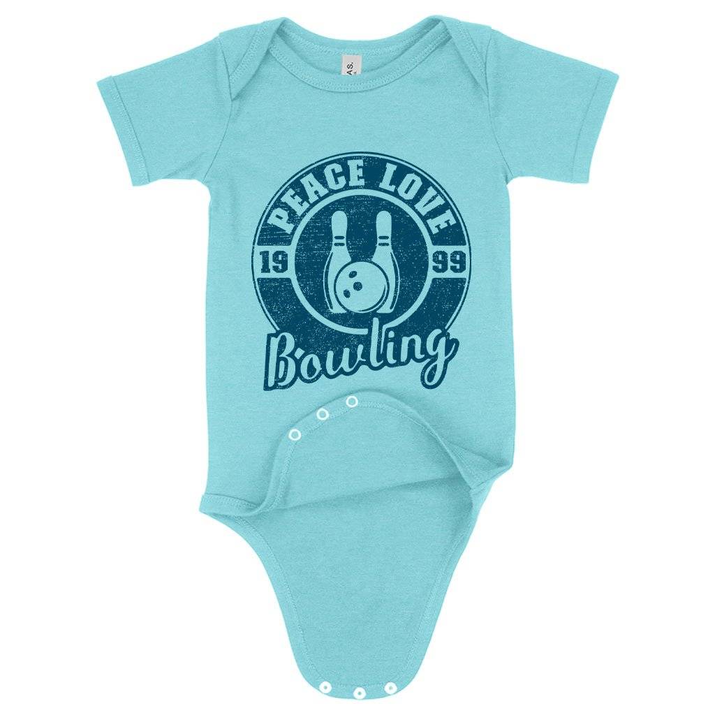 62922-ea2b4b.jpeg Baby Peace Love Bowling Onesie - Bowling Onesie Design - Bowling Themed Onesies Baby Clothing Kids & Baby Color : Gray Triblend|Peach Triblend|Ice Blue Triblend