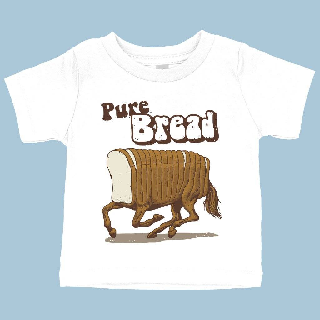 62927-34fdce.jpeg Baby Pure Bread T-Shirt - Funny T-Shirts Baby Clothing Kids & Baby Color : White|Pink|Heather Columbia Blue