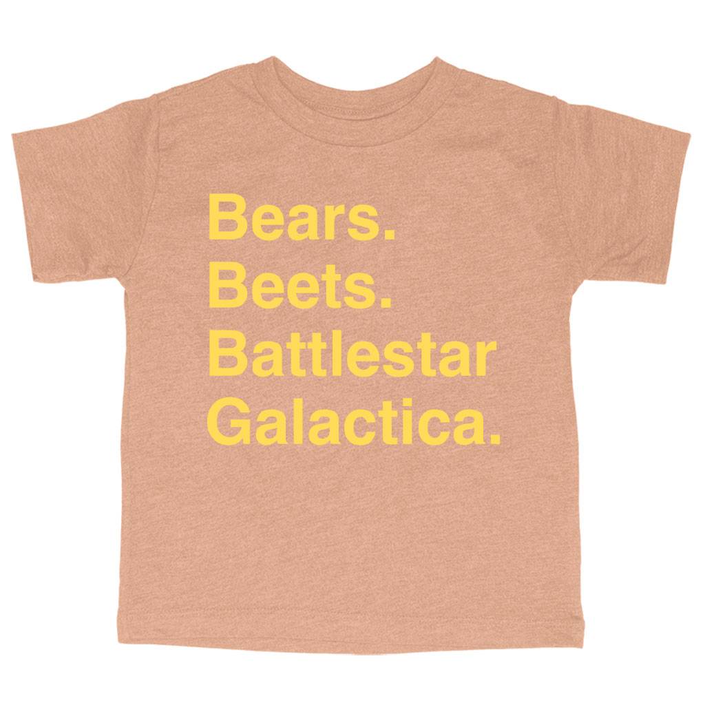 63028-27bd04.jpeg Triblend Toddler Bears Beets Battlestar Galactica T-Shirt - BSG T-Shirt Kids & Baby Toddler Clothing Color : Ice Blue Triblend|Olive Triblend|Peach Triblend