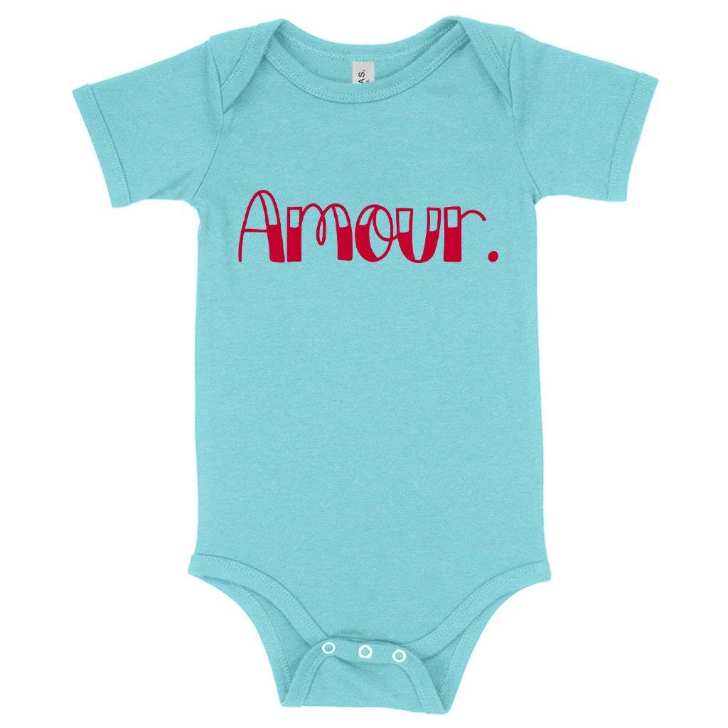 63409-8e7e20.jpeg Baby Amour Onesie - Love Onesie Baby Clothing Kids & Baby Color : Peach Triblend|Ice Blue Triblend|Gray Triblend