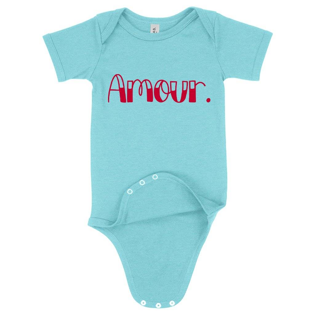 63409-e4422e.jpeg Baby Amour Onesie - Love Onesie Baby Clothing Kids & Baby Color : Peach Triblend|Ice Blue Triblend|Gray Triblend
