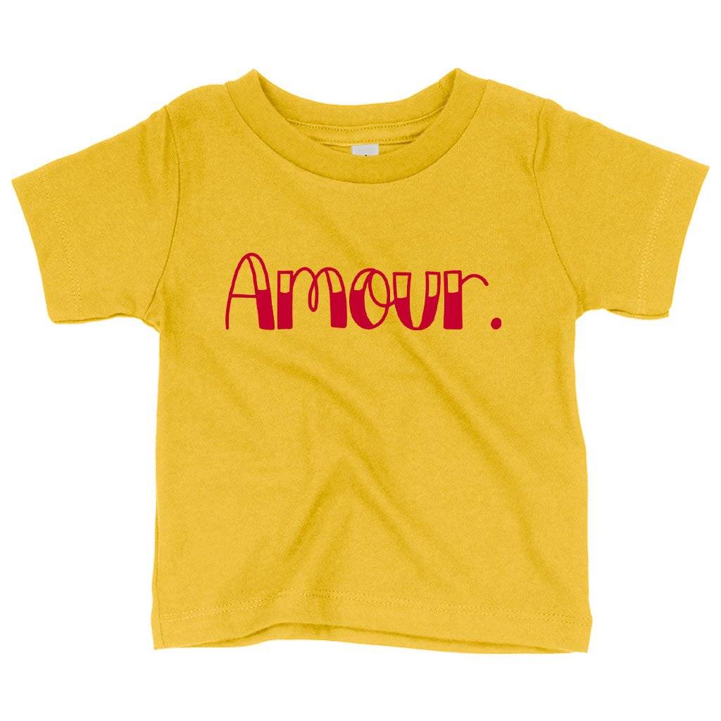 63414-ff812f.jpeg Baby Amour T-Shirt - Love T-Shirt Baby Clothing Kids & Baby Color : Yellow|White|Pink