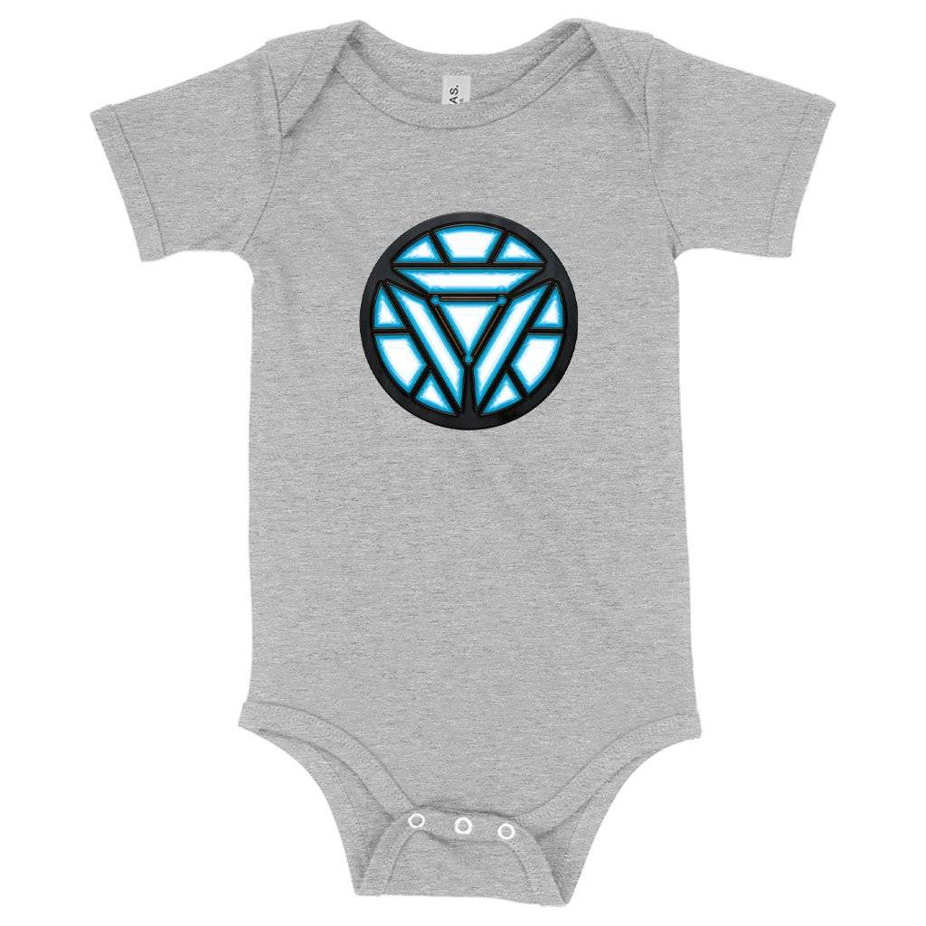 63419-bcdb56.jpeg Baby Arc Reactor Onesie Baby Clothing Kids & Baby Color : Mauve Triblend|Ice Blue Triblend|Gray Triblend