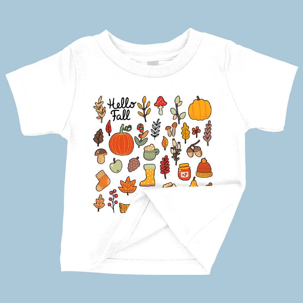 63422-872086.jpeg Baby Autumn T-Shirt - Fall Themed T-Shirts Baby Clothing Kids & Baby Color : Yellow|Heather Columbia Blue|White
