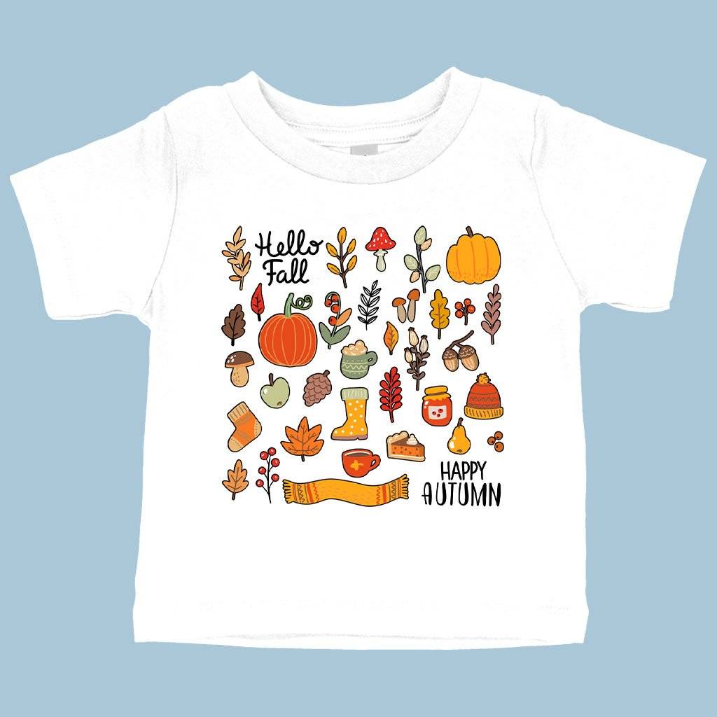 63422-a6aaba.jpeg Baby Autumn T-Shirt - Fall Themed T-Shirts Baby Clothing Kids & Baby Color : Yellow|Heather Columbia Blue|White