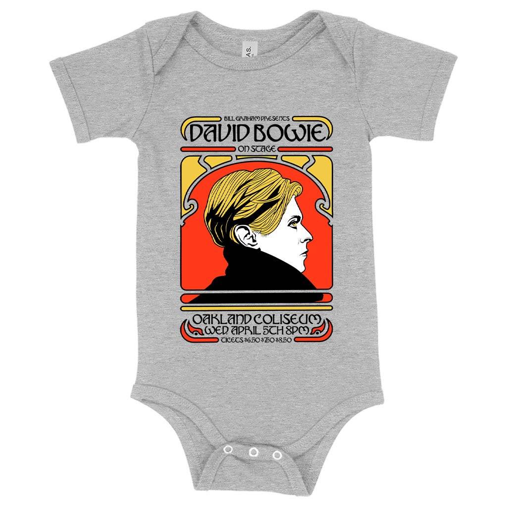 63424-91b485.jpeg Baby David Bowie Onesie - 70's Rock Onesies Baby Clothing Kids & Baby Color : Gray Triblend|Peach Triblend|Ice Blue Triblend