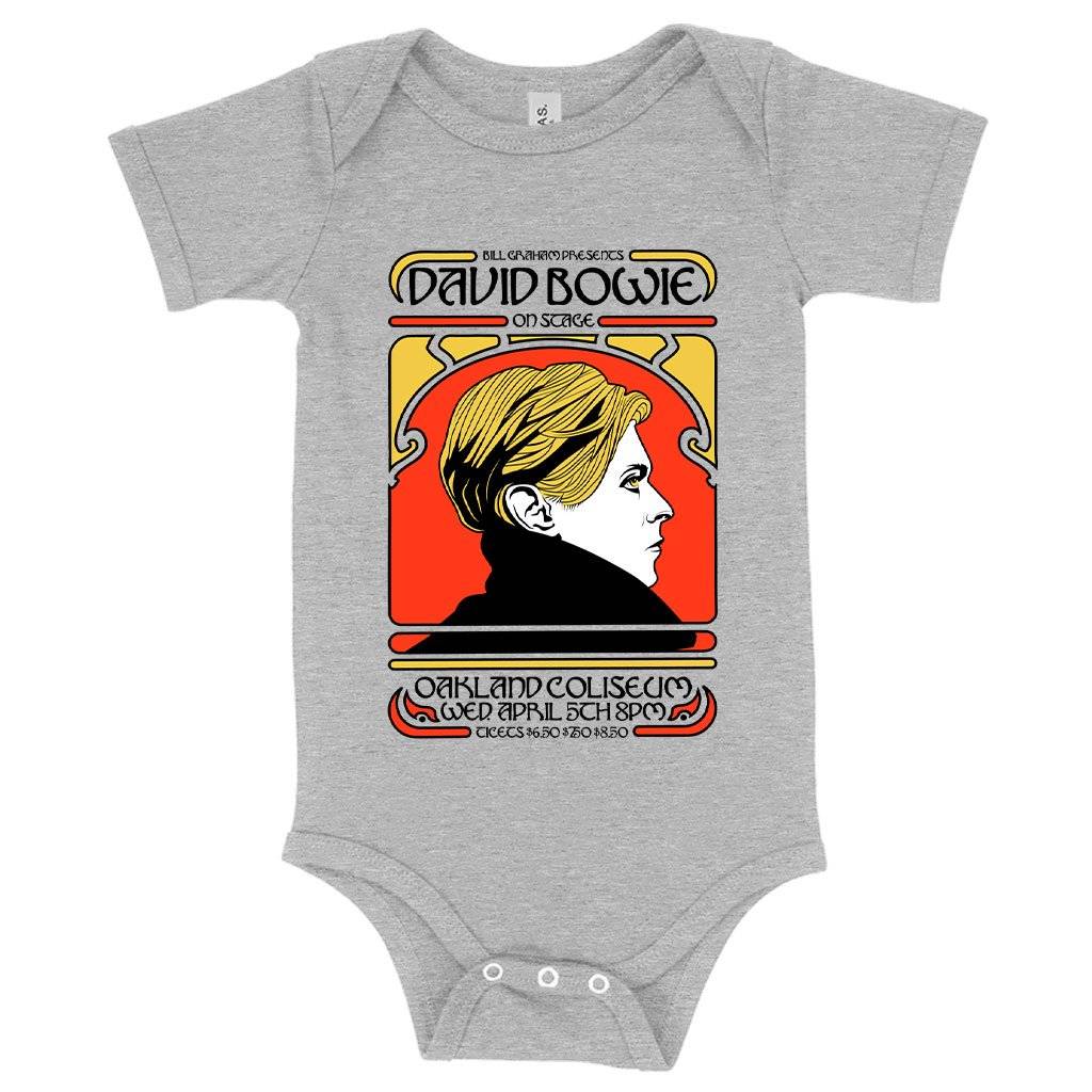 63424-9b4e74.jpeg Baby David Bowie Onesie - 70's Rock Onesies Baby Clothing Kids & Baby Color : Gray Triblend|Peach Triblend|Ice Blue Triblend