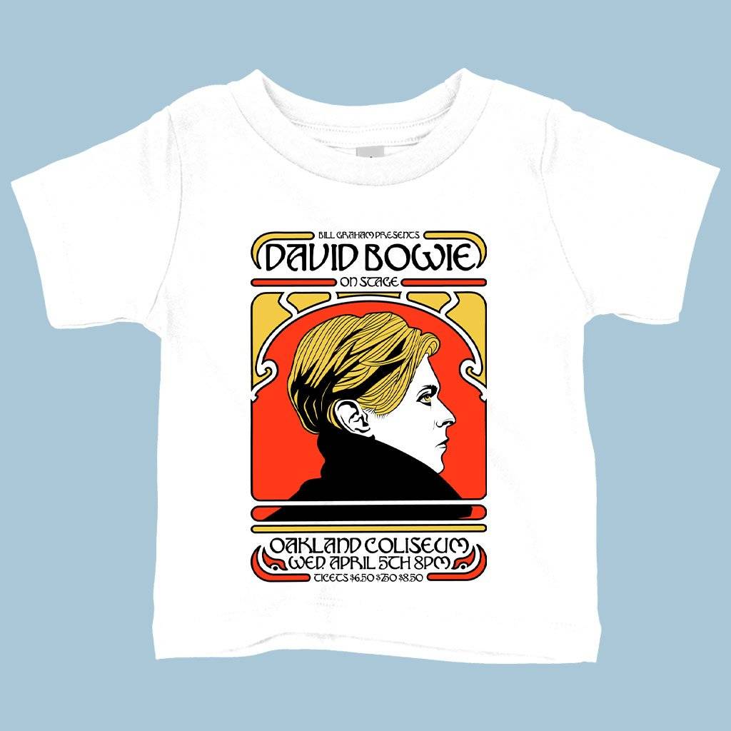 63425-dfc290.jpeg Baby David Bowie T-Shirt - 70's Rock T-Shirts Baby Clothing Kids & Baby Color : White|Navy|Yellow