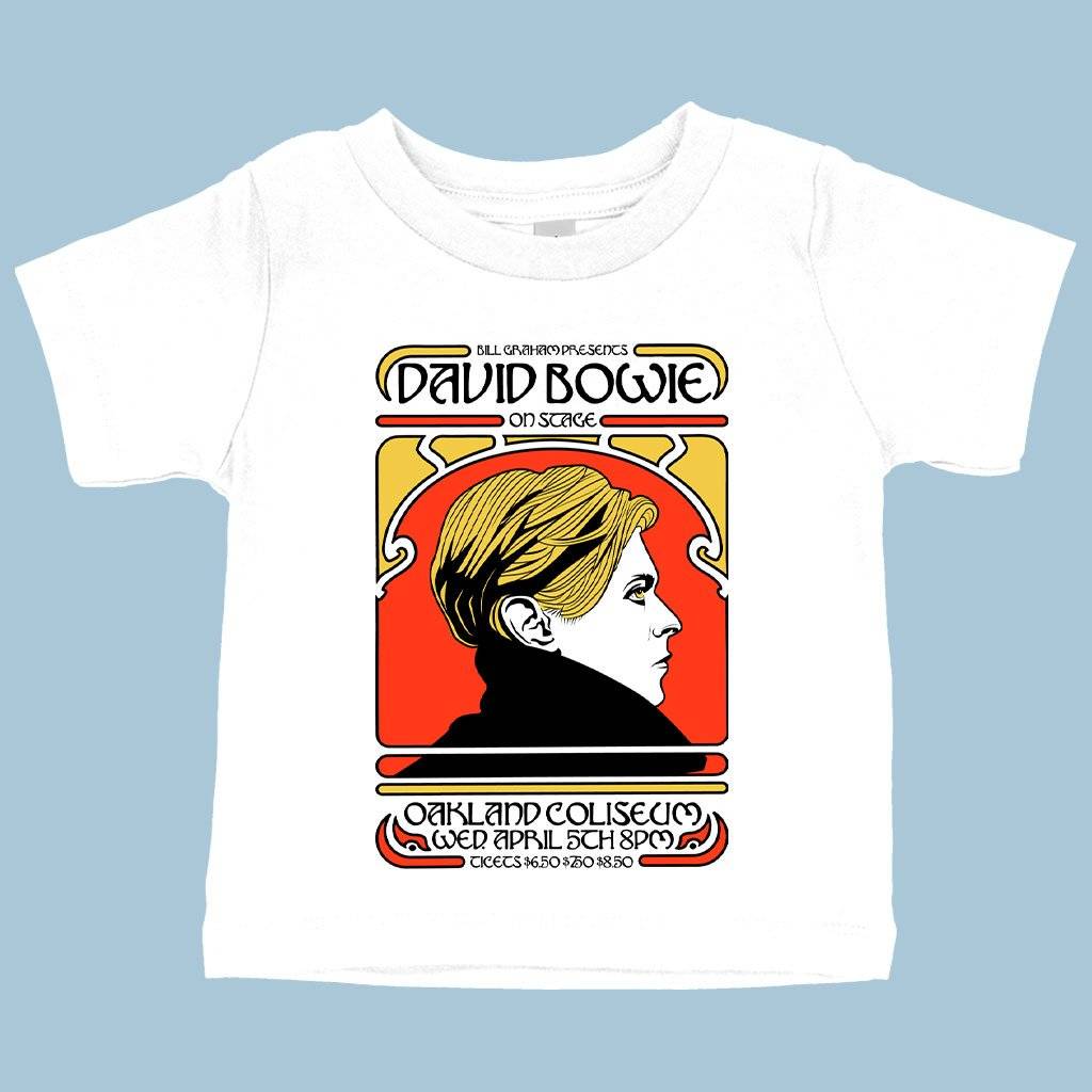63425-f84eb2.jpeg Baby David Bowie T-Shirt - 70's Rock T-Shirts Baby Clothing Kids & Baby Color : White|Navy|Yellow
