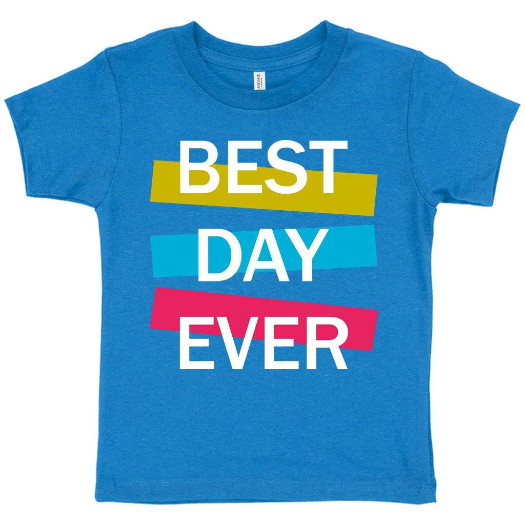 63510-5d6e59.jpeg Toddler Best Day Ever T-Shirt - Graphic Tee Shirts Kids & Baby Toddler Clothing Color : Heather Dust|Heather Yellow Gold|Heather Columbia Blue