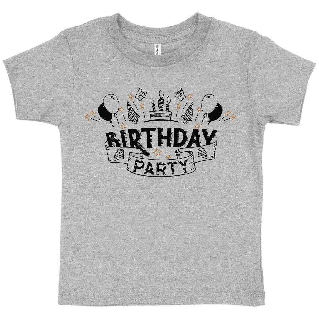 63517-0fe32e.jpeg Toddler Birthday Party T-Shirt - Birthday Celebration T-Shirts Kids & Baby Toddler Clothing Color : Athletic Heather|Heather Dust|Heather Red