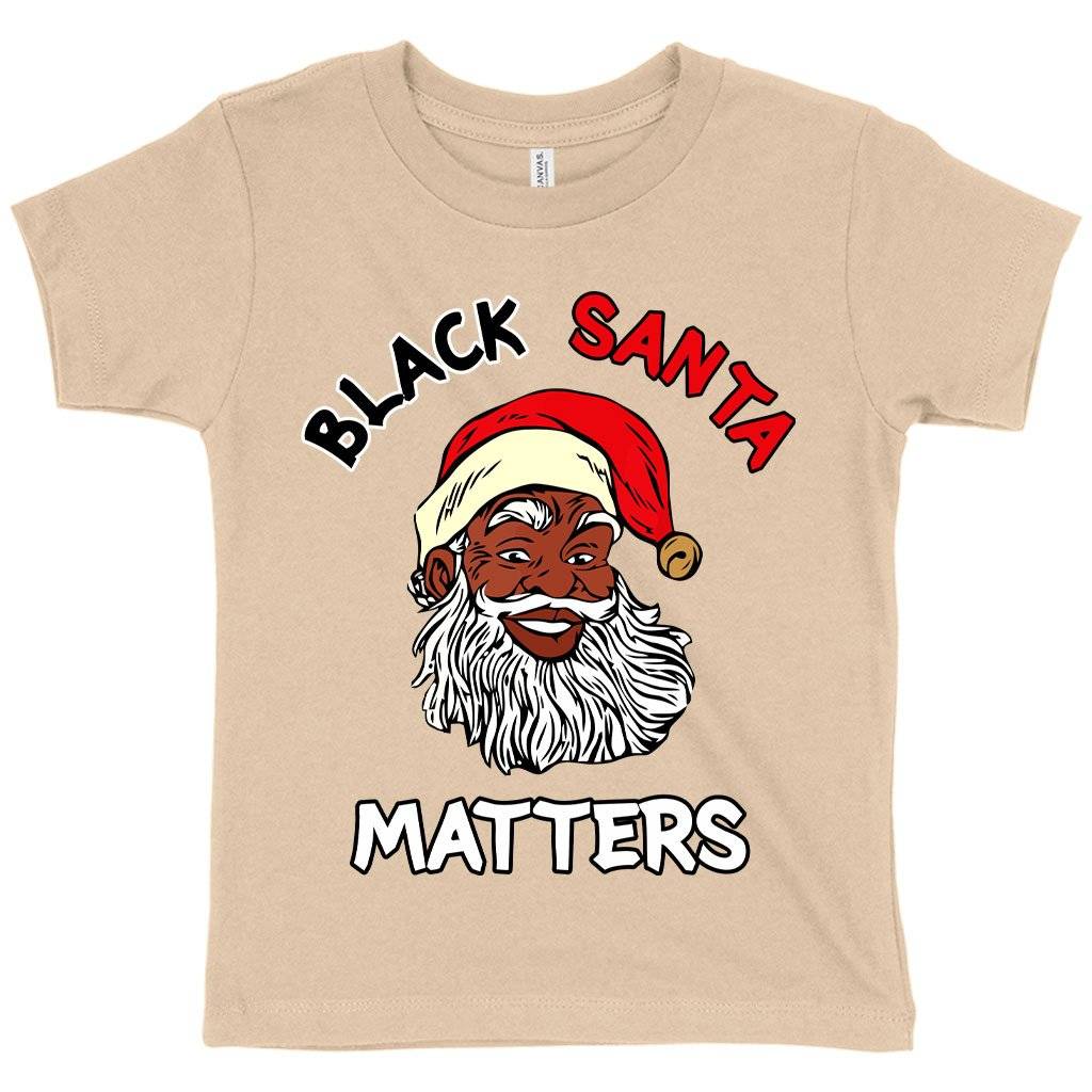 63523-68c31d.jpeg Toddler Black Santa Matters T-Shirt - Black Christmas T-Shirts Kids & Baby Toddler Clothing Color : Heather Columbia Blue|Heather Dust|Kelly