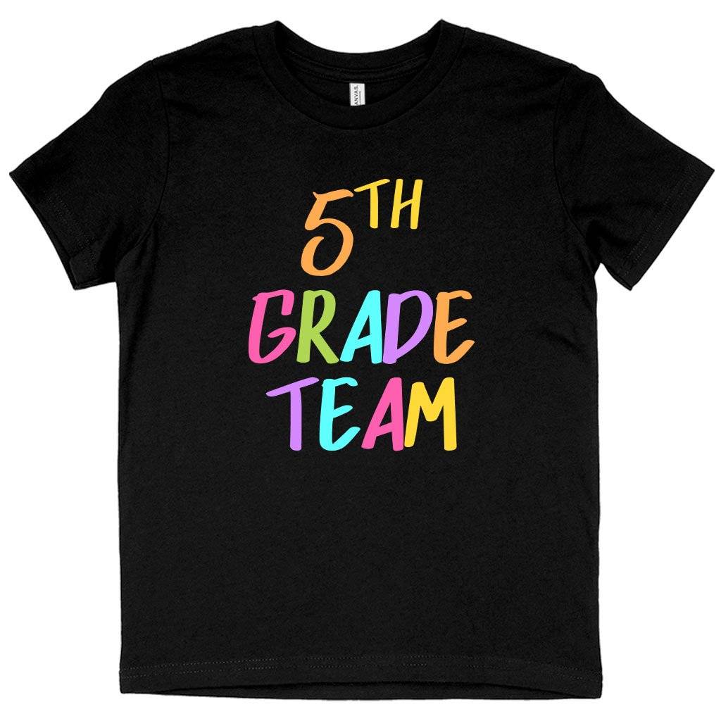 63909-90b075.jpeg Kids' 5th Grade Team T-Shirt - 5th Grade T-Shirts - Funny School T-Shirt Kids & Baby Kids' Clothing Color : Black|White|Columbia Blue