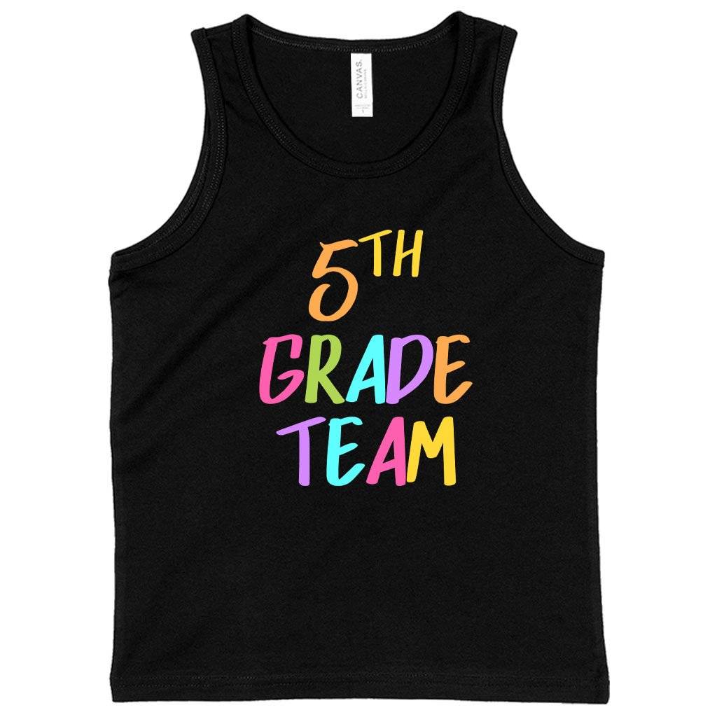 63912-33b60c.jpeg Kids' 5th Grade Team Tank - 5th Grade Tanks - Funny School Tank Kids & Baby Kids' Clothing Color : White|Neon Pink|Black