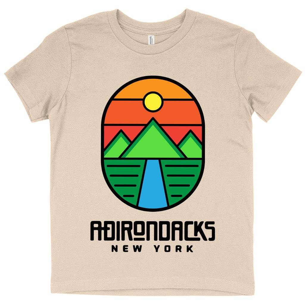 63918-4d3e8d.jpeg Kids' Adirondack Mountains T-Shirt Kids & Baby Kids' Clothing Color : White|Natural|Pink