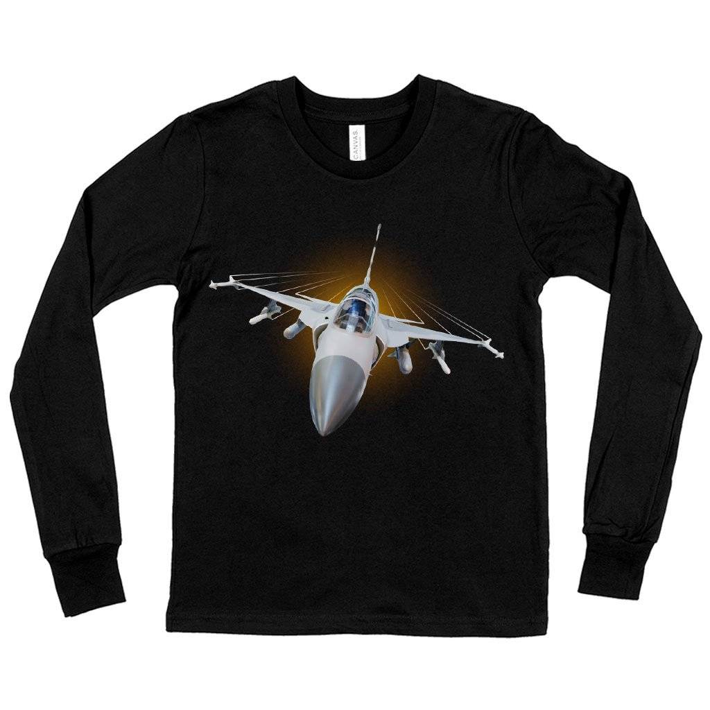 63921-b9e91d.jpeg Kids' Aircraft Long Sleeve T-Shirt - Aviation T-Shirts - Airplane T-Shirt Kids & Baby Kids' Clothing Color : White|True Royal Blue|Black
