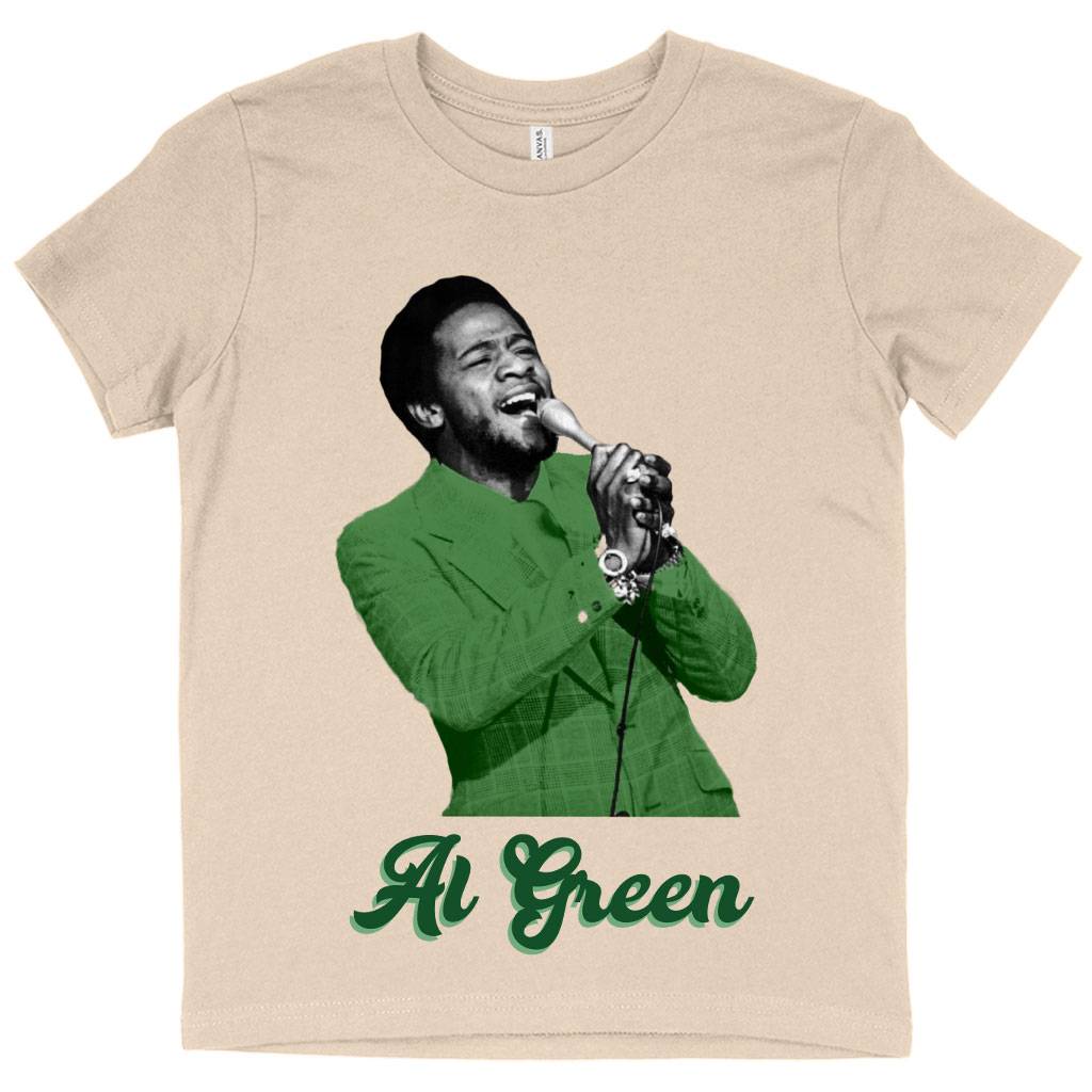 63924-0767e3.jpeg Kids' Al Green T-Shirt - 70's Retro Style T-Shirt Kids & Baby Kids' Clothing Color : Mustard|Natural|Black