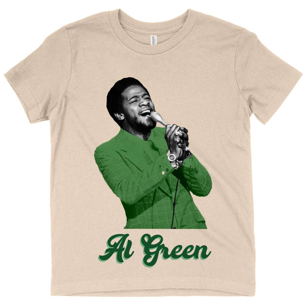 63924-9f12e2.jpeg Kids' Al Green T-Shirt - 70's Retro Style T-Shirt Kids & Baby Kids' Clothing Color : Mustard|Natural|Black