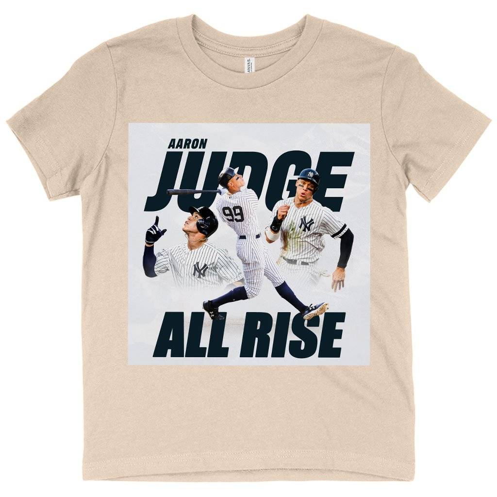 63928-1d50cf.jpeg Kids' All Rise T-Shirt - Aaron Judge T-Shirt - Fanatics Aaron Judge Kids & Baby Kids' Clothing Color : Black|White|Natural