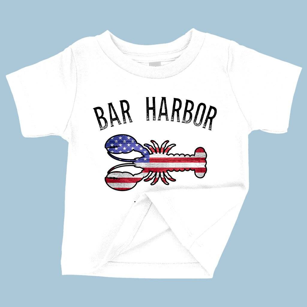 64011-335c4f.jpeg Baby Bar Harbor Maine T-Shirt - Bar Harbor Clothing Baby Clothing Kids & Baby Color : White|Heather Columbia Blue|Yellow