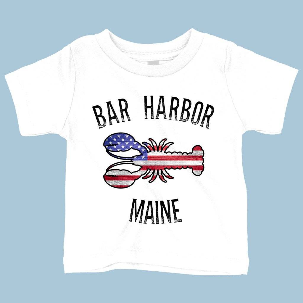 64011-860e94.jpeg Baby Bar Harbor Maine T-Shirt - Bar Harbor Clothing Baby Clothing Kids & Baby Color : White|Heather Columbia Blue|Yellow