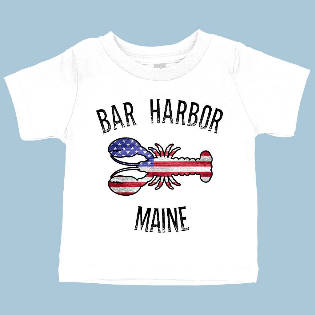 64011-c33f6a.jpeg Baby Bar Harbor Maine T-Shirt - Bar Harbor Clothing Baby Clothing Kids & Baby Color : White|Heather Columbia Blue|Yellow