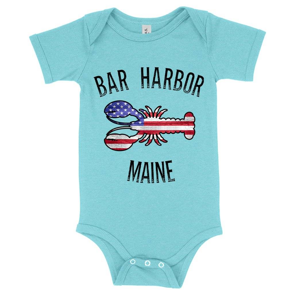64014-6ed1b3.jpeg Baby Bar Harbor Maine Onesie - Bar Harbor Clothing Baby Clothing Kids & Baby Color : Gray Triblend|Mauve Triblend|Ice Blue Triblend